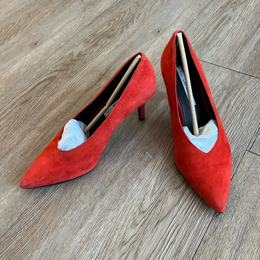 & Other Stories Suede Ballet ORANGE pumps